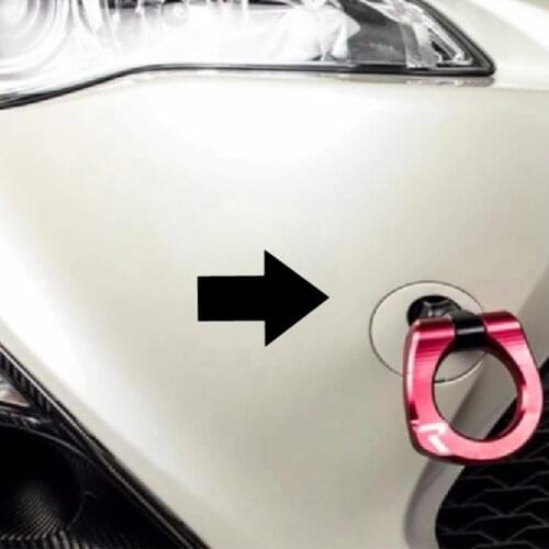 Set of 2pcs Removable Tow Hook Arrow Vinyl Decal Stickers For NEW JDM TREND Race Drift Track Cars