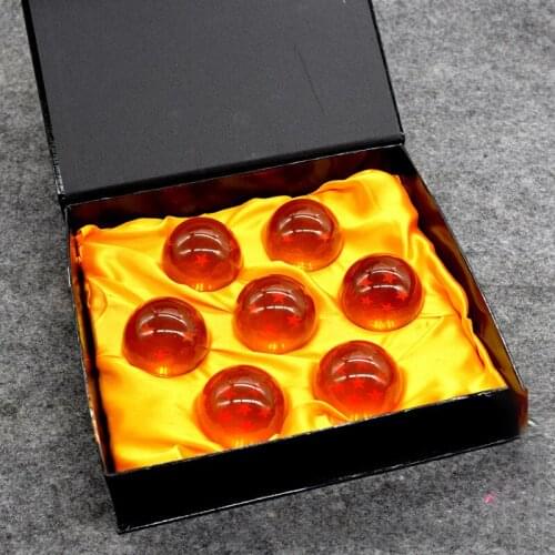3.5CM Set Of 7 PCS Crystal Balls with Original Box Balls Complete Set New in Box Classic Action Figures Collectible