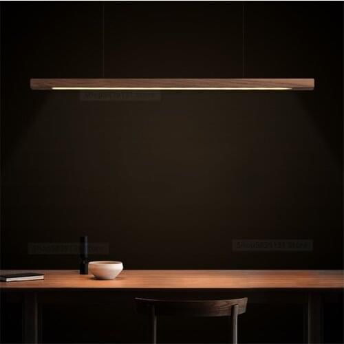 Nordic Modern Wood Pendant Lights Kitchen Hanging Lamps Dining Living Room Pendant Lamps LED Light Fixtures Decoration for Home