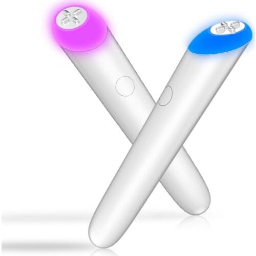 New Bule/Red/Purple LED Light RF Vibration Eye Massage Beauty Instrument For Firm Skin Anti-wrinkle Eye bags Remove Dark Circles