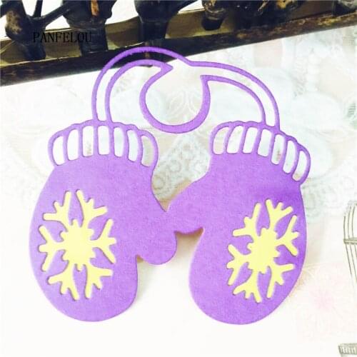 PANFELOU glove DIY Halloween Embossing mould card paper die stencils punch Metal cuts dies cutting