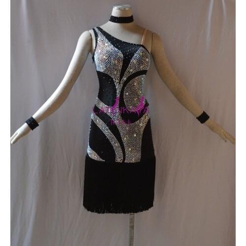 KAKA-NL1506,Women Dance Wear,Fringe Latin Dress,Salsa Dress Tango Samba Rumba Chacha Dress,women dance dress