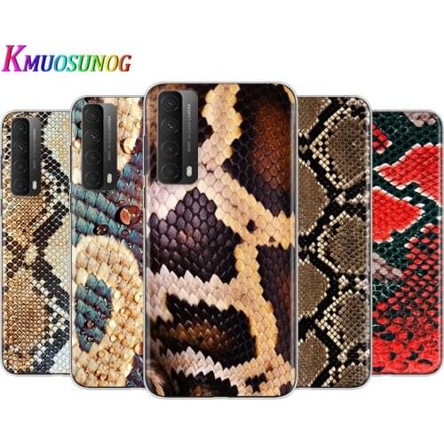 Transparent Cover Fashion Leather Snake For Huaeri Y9S Y9A Y9 Y8P Y8S Y7 Y7A Y7P Y6P Y6S Y6 Y5P Y5 Pro Phone Case