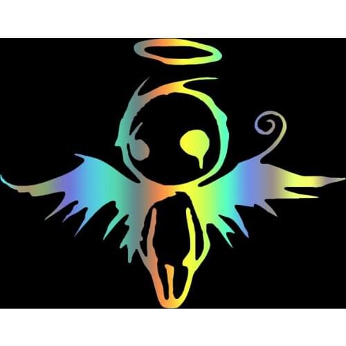 S51334# Various Sizes/Colors Car Stickers Vinyl Decal For Fallen Angel of Death Wing Motorcycle Decorative Accessories Creative