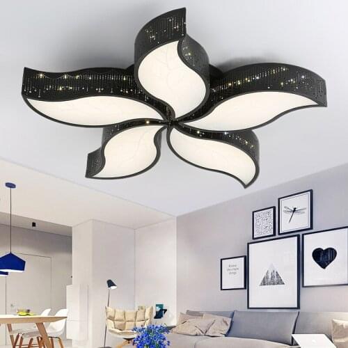 Warm and romantic iron bedroom ceiling lamps living room balcony lights color 4/5 leaf Ceiling lights Lighting fixture