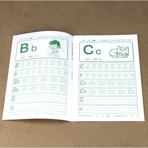 5Pcs 26ABC English Alphabet Copybook Drawing Kindergarten Toy Hand Writing Educational Toy For Children Kid Montessori Copybook