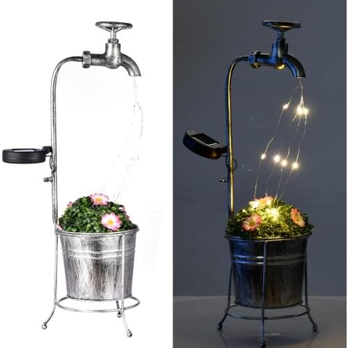 Garden Decoration Outdoor Watering Can Shower Garden Art Light Decoration Outdoor Gardening Lawn Lamp Solar Led Light Outdoor