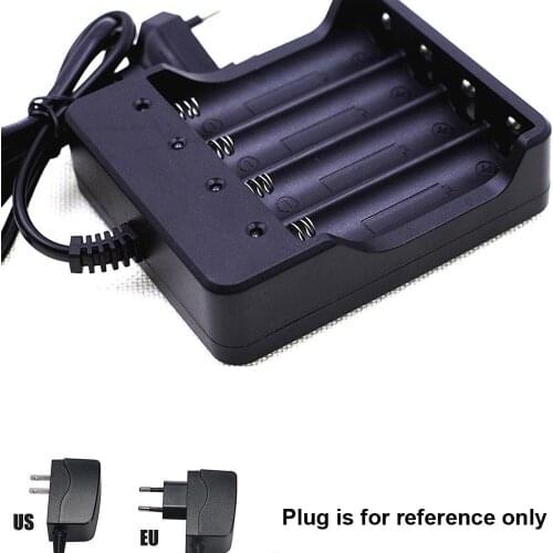 Universal Rechargeable Li-ion Battery Smart 2/4 Slots 18650 LED Battery Charger