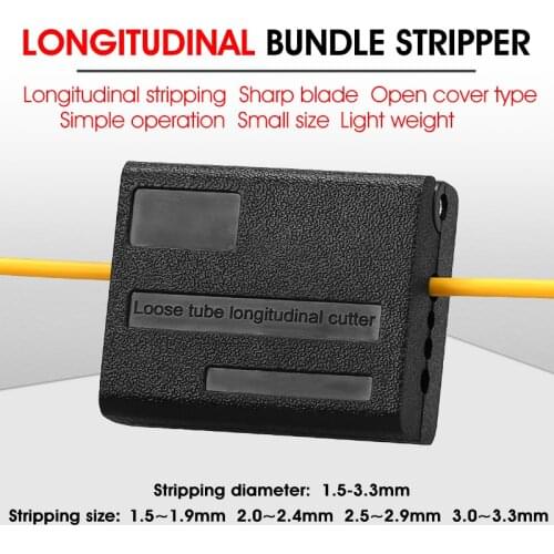 Fiber Stripper Open Cover Type 1.5-3.3mm Longitudinal Beam Pipe Opener Loose Tube Cable Opener Peeler Sunroof Knife Slitter