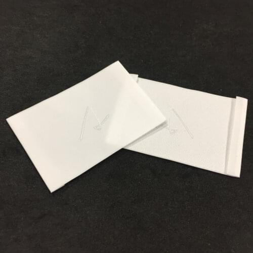 High Quality Custom Garment Brand Logo Damask End Fold White Woven Label For Clothing
