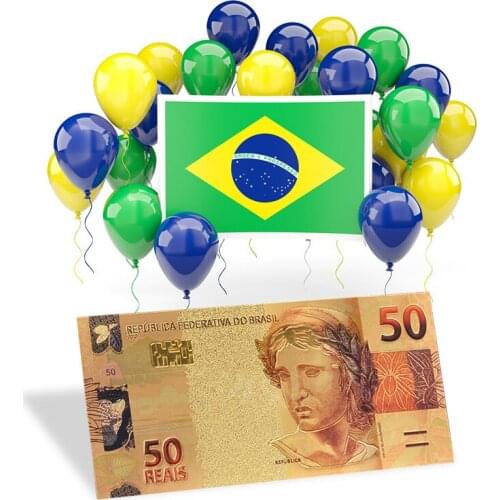WR Brazil 5 999 Gold Banknotes World Paper Money Collections Holiday Festival Home Decor Business Gift