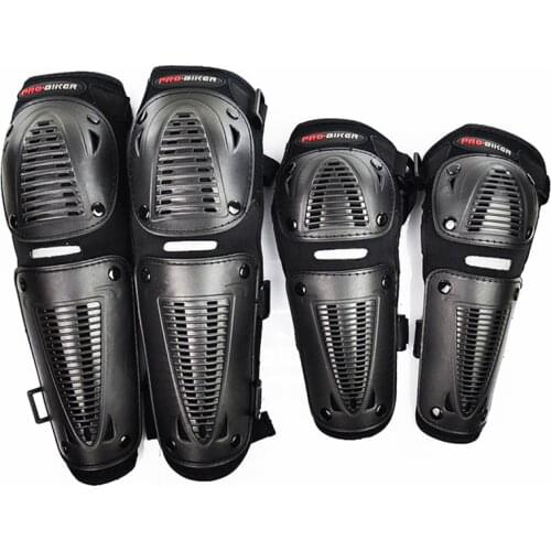 Pro-biker 1SET Motorcycle MTB Protection Scooter Racing ATV Off Road Knee and Elbows Pads Protector Guards Protective Gear