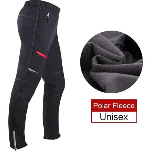 Winter Cycling pants Fleece Thermal mtb Bike Bicyle Riding Clothing Breathable Windproof Men Women Outdoor Sport Running Pants