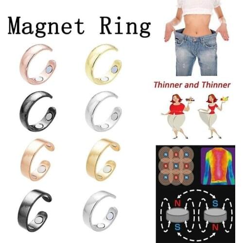 Weight Ring Stimulating Slimming Ring Acupoints Gallstone Ring Health Care Magnetic Ring Weight Loss Fitness Reduce 1pc