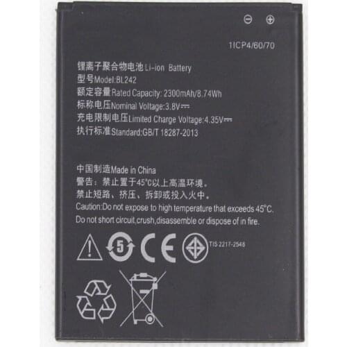 10pcs/lot BL242 Brand New Best Quality 2300mAh Mobile Phone Battery For LENOVO VIBE C A2020 A2020a40 Batteries