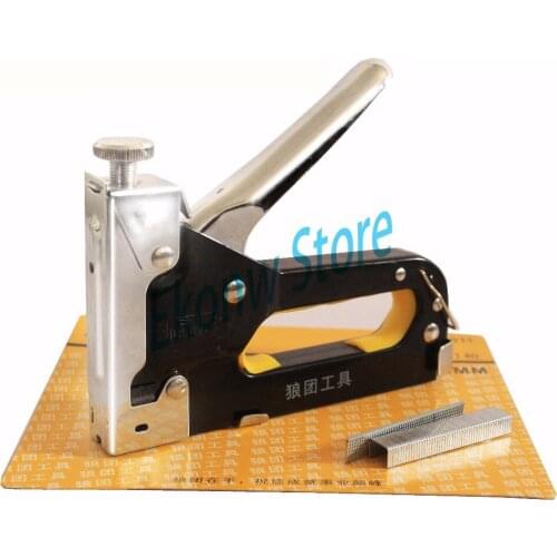 3 Way Nail staple Gun with Stapler for wood furniture, door & upholstery chrome finish with 900 nails furniture stapler