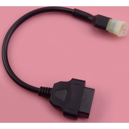 4Pin OBD2 Diagnostic Code Reader Cable Adapter Motorbike Black Fit for Honda ATV CBR1000RR CBR600RR VFR 800 CRF1000 CB1100 NC750