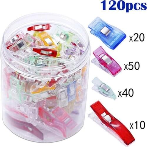 50/100/150pcs/Box DIY Patchwork Colorful Plastic Clothing Clips Holder For Fabric Quilting Craft Sewing Knitting Garment Clips