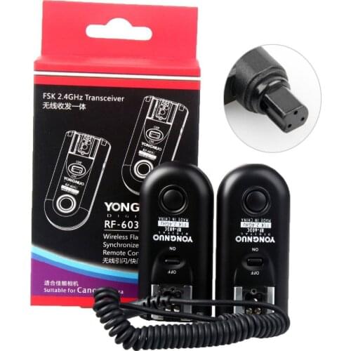 YONGNUO RF-603 C3 2.4 Ghz Wireless Remote Flash Trigger Shutter for Canon 1D 1DS EOS 5D Mark II 5D 50D 40D 30D 20D 10D