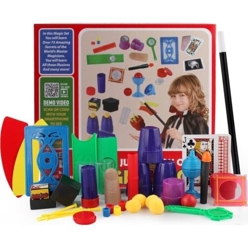 Puzzle Simple Magic Prop Beginners Magic Kit Set Kid Gift Box Exciting Magician Tricks Performance Show Close-up Stage Baby Toys