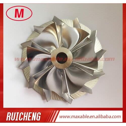 K26 5326-123-2202 47.42/65.95mm 6+6 blades turbocharger billet/milling/aluminum 2618 compressor wheel for 5324-970-7200