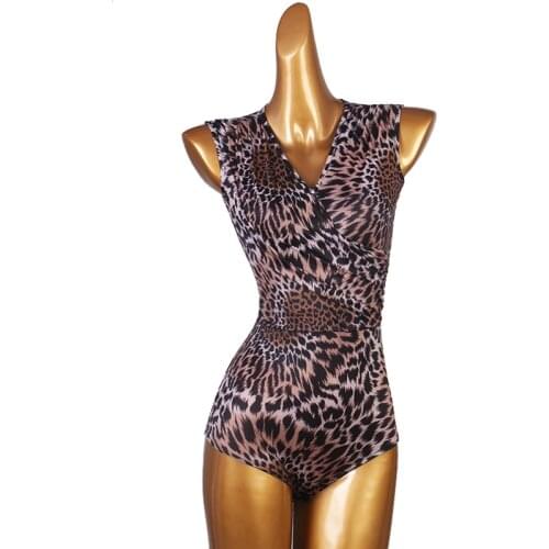 Modern Dance Female Child Elegant Sexy Body Suit Practice Clothes Ballroom Dancewear Latin Dancing Profession Exercise Onesies
