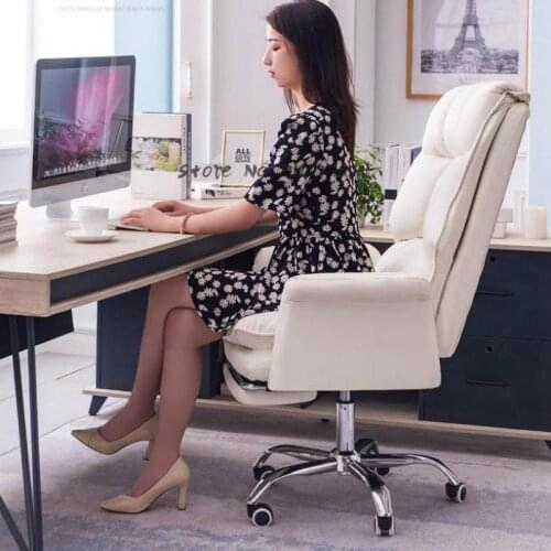 Computer Chair Home Swivel Chair Study Office Comfortable Sedentary Back Chair Reclining Desk Gaming Sofa Live Seat