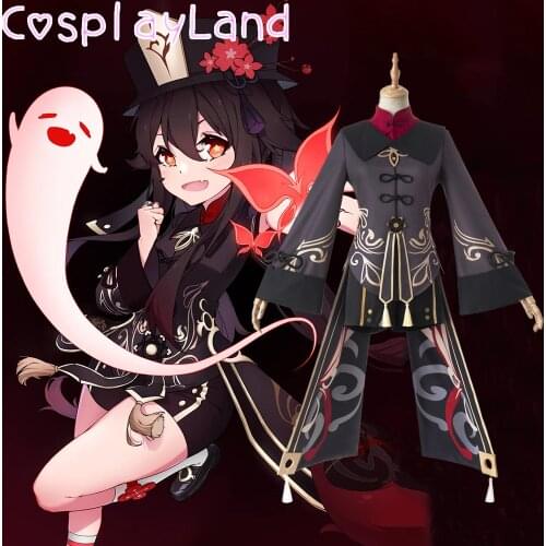Game Genshin Impact Cosplay Hutao Costume Carnival Halloween Costumes Women Party Dress Uniform Cartoon Outfit Hu Tao Cosplay