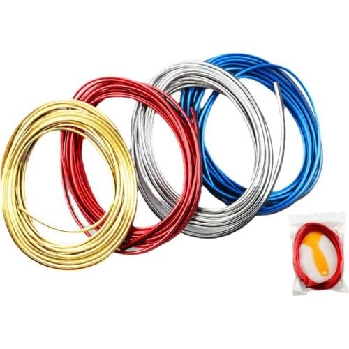 5M Car Styling Mouldings Air Outlet Trim Strip Auto Air Vent Grilles Rim Trim Strips Chrome Accessories car decoration