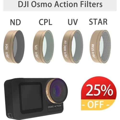 DJI OSMO ACTION Camera Lens Filter Sets CPL UV STAR ND4/8/16/32 ND8/16/32/64-PL Camera Filter for DJI Action Camera Accessories
