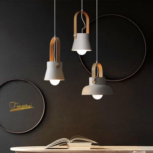 Nordic LED Iron Pendant Lights Restaurant Room Hanging Lamp Bedroom Pendant Lamp Home Indoor Kitchen Fixtures Lighting Luminaire