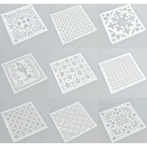 2019 New Creative Grid Plastic Drawing Stencils Templates Painting Diy Craft Scrapbooking Cards Album Stencils Tools