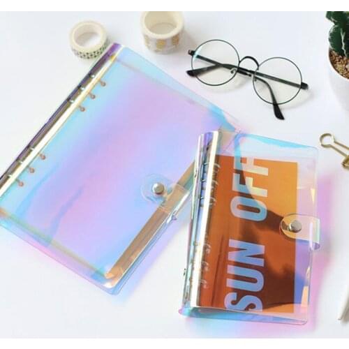 2021 New Diary Laser Notebook Planner Organizer Binder Books Journal Agenda Planner For Office School Stationery Supplies A5 A6