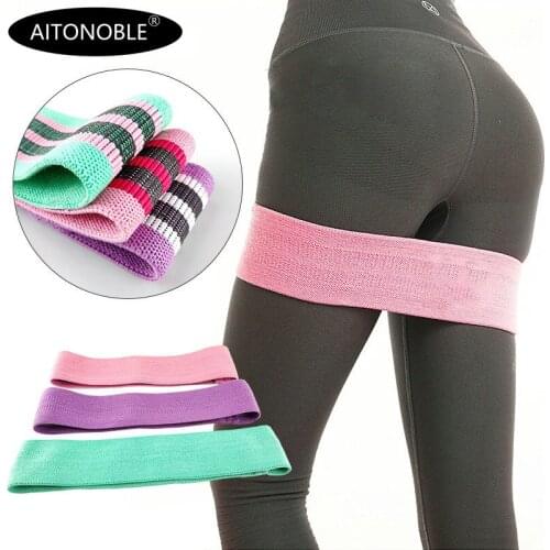 Aitonoble New Band Hip Circle Loop Resistance Band Workout Exercise for Legs Thigh Glute Butt Squat Bands Non-slip Design