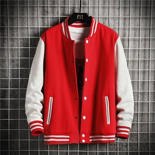 New Arrival Korean Mens 50% Cotton Bomber Jackets Men Streetwear Jacket Patchwork Cardigan Coat Male 12 Color M-5XL