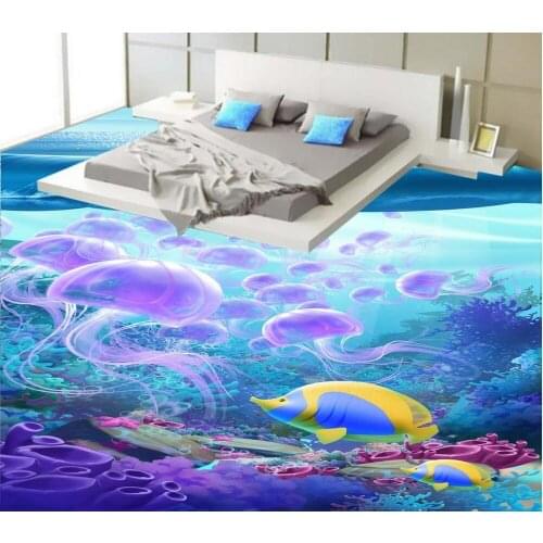 Ocean Floor wallpaper 3d for bathrooms Photo floor wallpaper 3d Custom Photo self-adhesive 3D floor 3d floor wallpapers