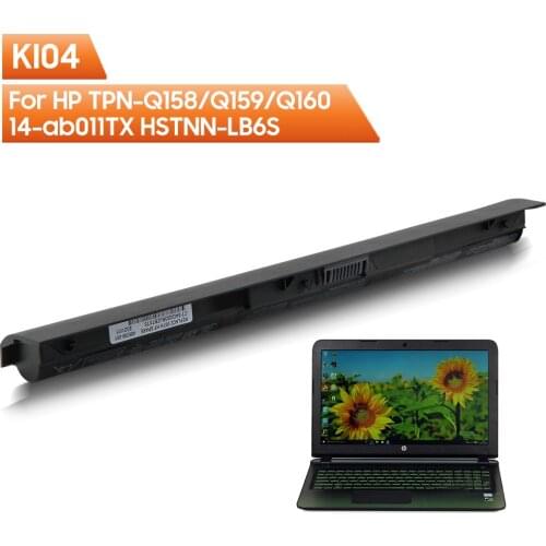Original Replacement Battery KI04 For HP TPN-Q158/Q159/Q160 14-ab011TX HSTNN-LB6S HSTNN-LB6S HSTNN-LB6R HSTNN-DB6T 2670mAh