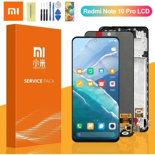 6.67'' Original For Xiaomi Redmi Note 10 Pro LCD Display Touch Panel Screen Digitizer Assembly redmi note10pro M2101K6G display