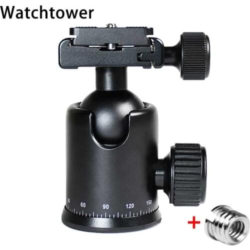 Panoramic Shot Tripod Head Rotating Ballhead 36mm Ball Diameter Camera Monopod Mount Adapter With Quick Plate For Dslr Arca
