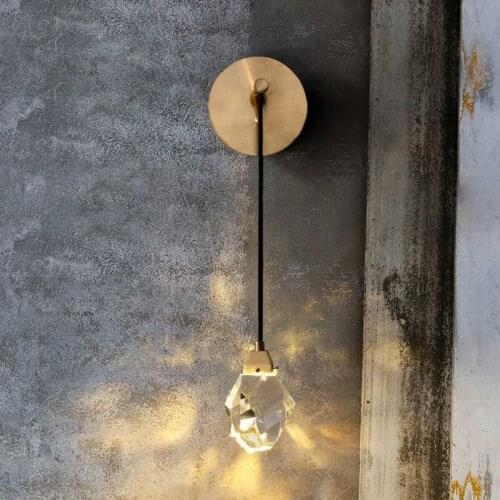 Postmodern Luxury Crystal Wall Lamp Bed Lamp Decorative Lamp for Bedroom Glass Wall Sconce Led Sconce Lamp Room Decor Lamparas