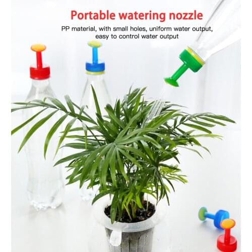 Watering sprinkler sprinkler bottle gardening potted vegetable planting tool portable watering device 5 pcs mixed color PVC
