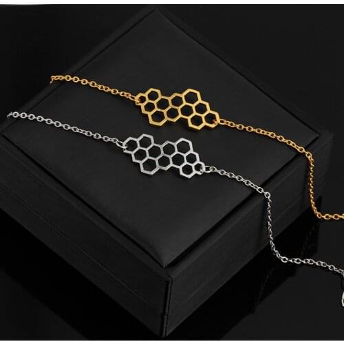 RONQQING 2020 New 12pcs/lot Girl Womens Lovely honeybee Animal Adjustable Chain Bracelet Gift