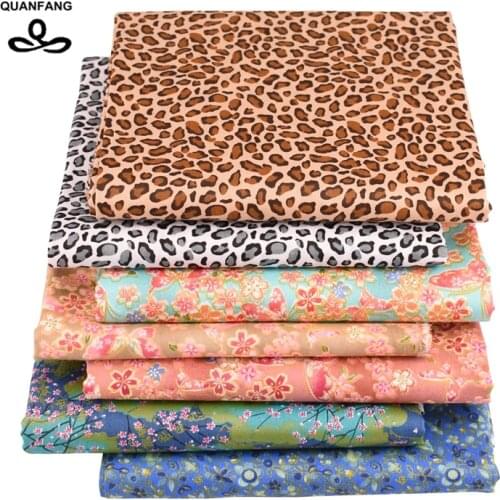 7 Pcs 40x50cm/Lot or 50X160cm/Piece Printed Twill Cotton Fabric For Sewing DIY Quilting Baby Children Sheet Pillow,Cushion,Toys