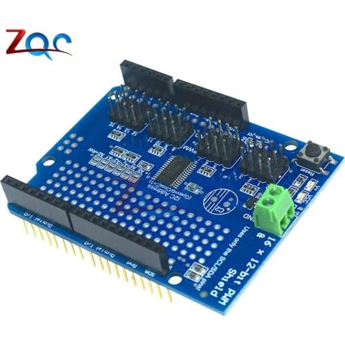 Servo shield 16 Channel 12-bit PWM Servo Driver-I2C interface PCA9685 for Arduino or Raspberry Pi shield Module