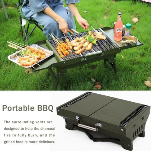 Mini Collapsible Portable Grill Camping Outdoor korean grill stand folding Charcoal Bbq Grill Cooking grill accessories Tools