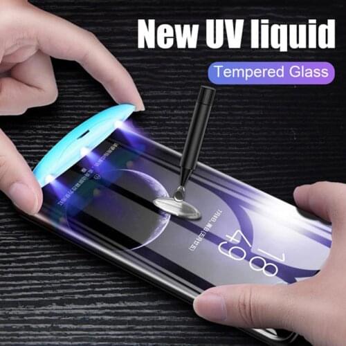 Lamorniea 20D UV Tempered Glass For Huawei P30 Pro UV Liquid Full Glue Glass For Huawei P20 P30 Pro Mate 30 20 Pro Lite