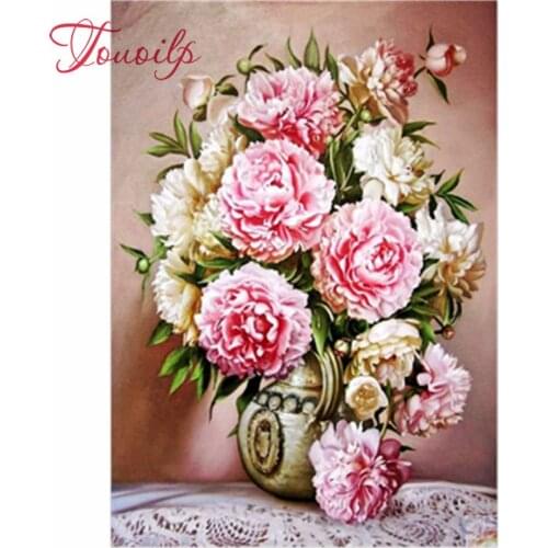 4 Pack Rose Sunflower 5D DIY Diamond Painting Kits Full Drill Rhinestone Embroidery Cross Stitch Home Decor