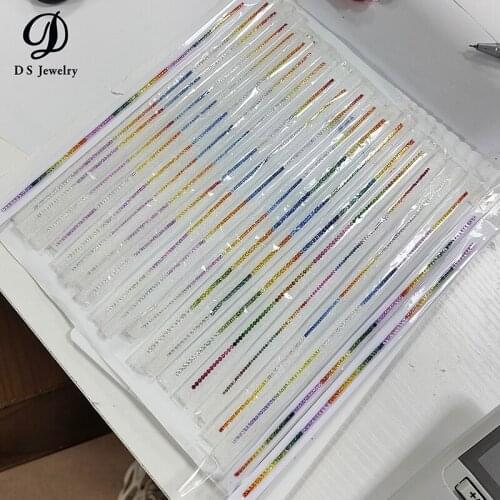 Wuzhou Factory Price Rainbow Color Gradiation square Natural Ruby Sapphires Gemstone Watch Bezel Make In China