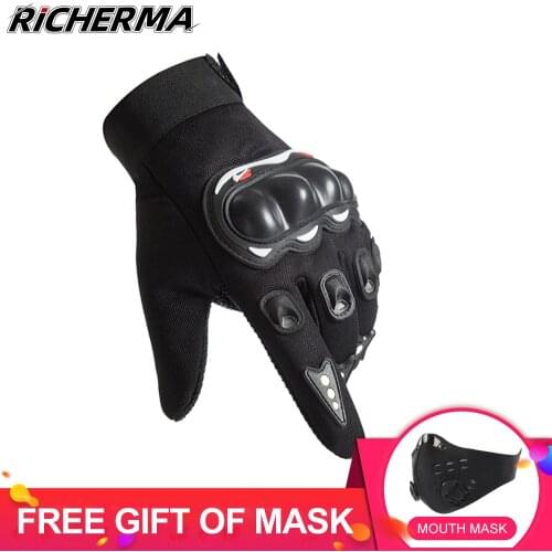 Knuckles Protective Motorcycle Gloves Summer Anti-slip Riding Gloves Racing Motor Cycle Biker Electric Motorcycle Accessories