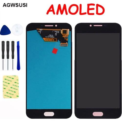 AMOLED LCD For SAMSUNG Galaxy A8 2015 A800 A800F LCD Display Screen Module Touch Screen Digitizer Glass Sensor Assembly
